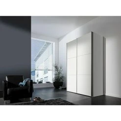 BAUHAUS Express Möbel Schwebetürenschrank Stars - 150 x 68 x 216 cm, Weiß/Graphit Front, Aluminiumfarben Griff, Weiß Korpus 9 BAUHAUS Express Möbel Schwebetürenschrank Stars - 150 x 68 x 216 cm, Weiß/Graphit Front, Aluminiumfarben Griff, Weiß Korpus -Schränke Möbel Mall 12 937